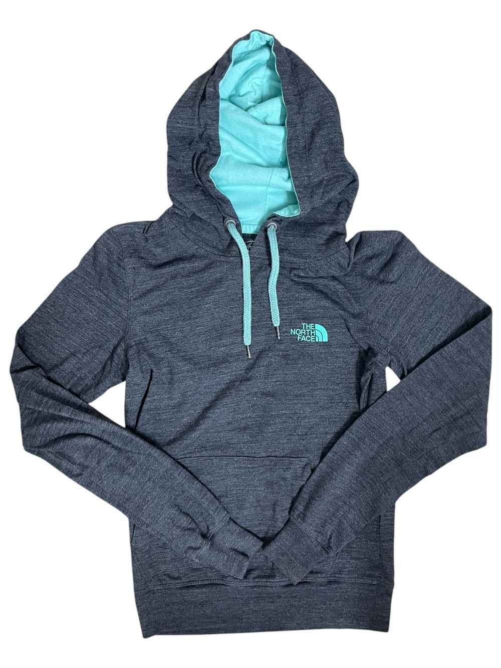 The North Face Women’s XS Gray Blue Pullover Hoodie Classic Fit